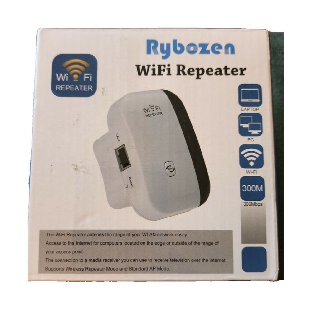 RYBOZEN NEW OPEN BOX Wifi Repeater see pics for detailed specs
